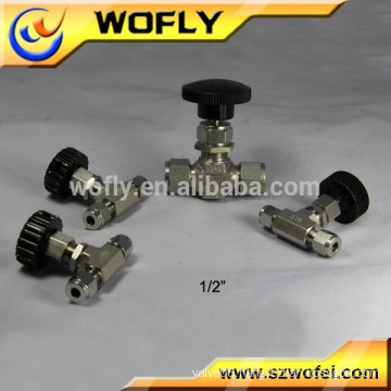 1/2 inch ss316 nitrogen gas needle valve drawing